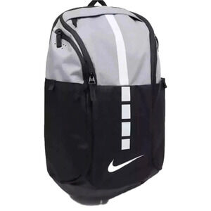 Nike Hoops Elite Pro Backpack Cement Grey White Black Travel School BA5554 012